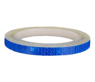 Adhesive Reflective Warning Sticker Night Reflection Tape Roll for Car Bike Moto - Blue