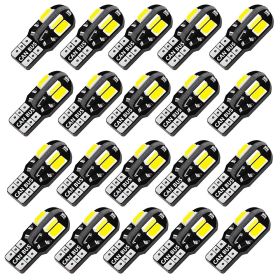 20Pcs T10 small bulb Automotive led decoded width light modified - Red - 20PCS