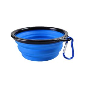 Travel Walking Pet Supplies Portable Cat Dog Bowls Water Feeder - Blue - 1000 mL