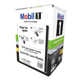 Mobil 1 Advanced Fuel Economy Full Synthetic Motor Oil 0W-20, 12 qt Bag in Box - Mobil 1