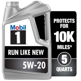 Mobil 1 Advanced Full Synthetic Motor Oil 5W-20, 5 qt