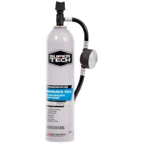 Super Tech Premium R-134a Automotive Refrigerant with Reusable Hose and Gauge, 18 oz, 1 Pack - Super Tech