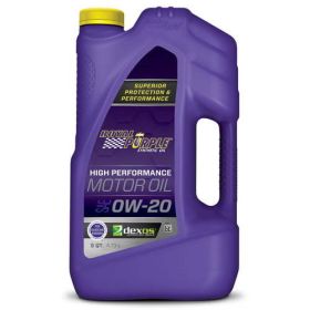 Royal Purple High Performance Motor Oil 0W-20 Premium Synthetic Motor Oil, 5 Quarts