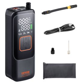 VEVOR Tire Inflator Portable Air Compressor 150PSI 4000mAh Rechargeable Auto-Off - Default