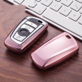 Car TPU Silicone Key Case (Color: Pink)