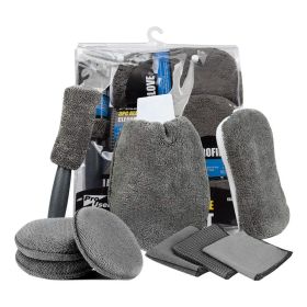 9-piece Car Wash Cleaning Set Washing Tools (Option: 9 Piece Set All Gray-9 Piece Set)