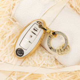 Nissan Intelligent Soft Shell Key Case (Option: Milky White Star Diamond)