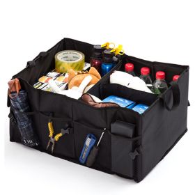 Car storage Bag and Organizer (Color: Black)