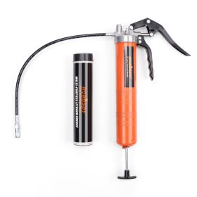 Grease Gun Self-priming Barrel (Color: Orange)