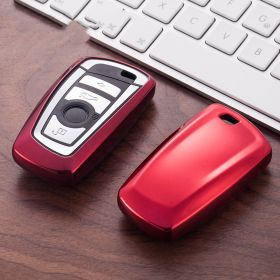 Car TPU Silicone Key Case (Color: Red)