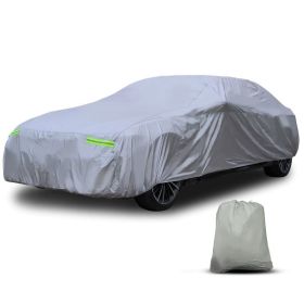 Outdoor Universal Waterproof Household Car Covers (Color: Silver-180", Type: Car/Sedan)