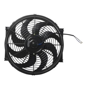 10" /12"/14"Universal Slim Fan Push Pull Radiator Cooling (Color: Black-14", Type: Radiator Cooling)