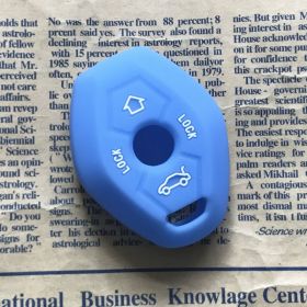 3 Series 5 Series 6 Series 7 Series X3 X5 X6 Z4 Silicone Key Case Car Key Case Remote Control Protection Bag Wholesale (Option: Light Blue Without Label-BMW Special)