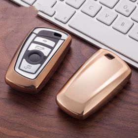 Car TPU Silicone Key Case (Color: Gold)